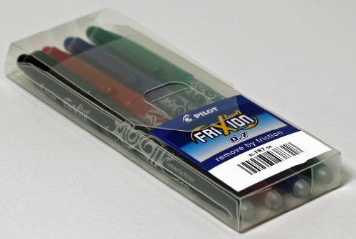 PILOT Tintenroller FRIXION BALL, 4er Etui BASIC VE = 1