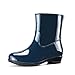 Produktbild Stiefel Industrie & Handwerk Regenstiefel Kurze Röhre Erwachsene Mode Sommer PVC Höhe 6 Zoll (Color : Navy Blue, Size : 36)