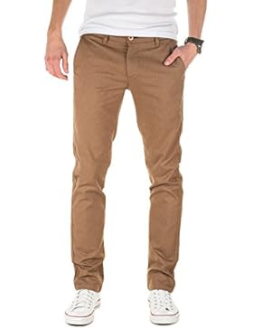WOTEGA Herren Chino Hose Allen - Chinohose Skinny Fit - gemustert