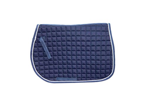 BRANDED-NEW-SADDLE-PAD-QUILTED-WITH-WHITE-PIPING-FOR-ALL-PURPOSE-IN-MANY-COLORS