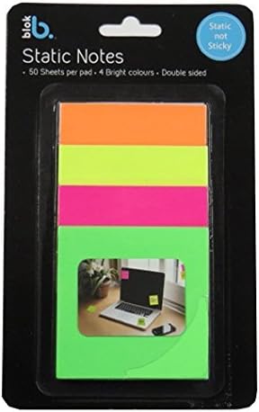 Fluorescent Transferable Static Notes - Pack of 200, Size 3" x 3"