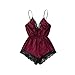 Produktbild Feitong Women Sexy Lingerie Girl V-Neck Lace Splice Bodysuit Sleepwear Babydoll Combinaison Pyjama Solid Sleepwear Dropshipping Brown China