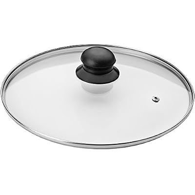 ibili 970724 Prisma Couvercle Acier Inoxydable/Verre/Plastique Transparent/Argent/Noir 24 x 24 x 10 cm