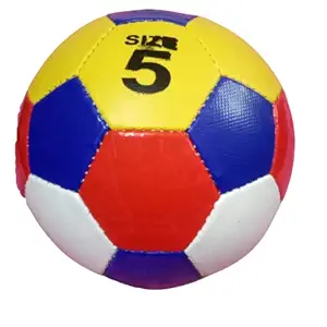 GKC PVC Size 5 Football Multicolour Light Weight for Kids Football 3 to 12 Year with Needle Colour as per Availability