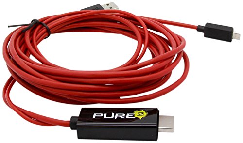 Pure² 2 Meter flexibles MHL Adapter Kabel Micro USB auf HDMI Full HD 1080p HDTV - Adapter wie EIA2UHUN - passend für HTC ONE - Samsung Galaxy Note N7000 / i9220 / Galaxy S2 i9100 / LTE – HD LTE / Galaxy Nexus i9250 / i997 Infuse 4G / HTC Flyer / HTC Evo 3D / HTC ONE S & X / Sony Xperia und viele mehr...