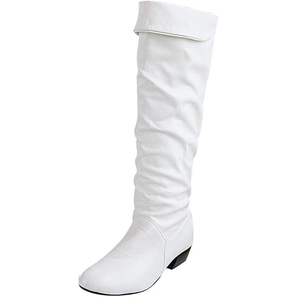 Botas Planas De Tacón Para Mujer - Botines Con Cremallera, Estilo Ocio, Talla 6 (Consulta Tabla De Tallas)