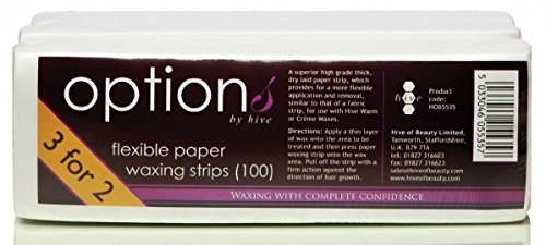 Hive Flexible Paper Waxing Wax Strips for Leg Body Bikini Face - Special Offer 3 for 2 Pack CODE: HOB5535