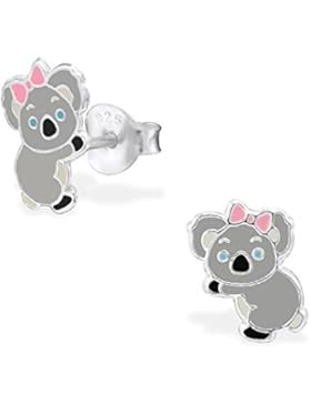 jewellerybyz 925Sterling Silber Hypoallergen Koala Ohrstecker 7mm x 10mm (Nickel frei und sicher für empfindliche...