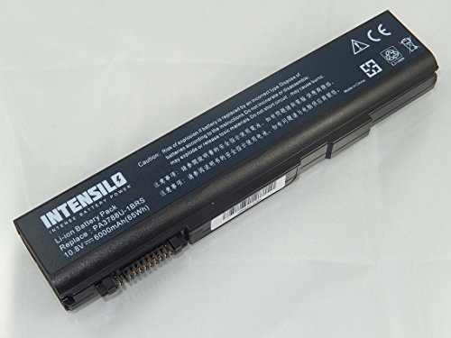 INTENSILO Li-Ion Akku 6000mAh (10.8V) für Notebook Laptop Toshiba Tecra A11-11N, A11-11Q, A11-125, A11-126, A11-127 wie PA3788U-1BRS, PABAS223