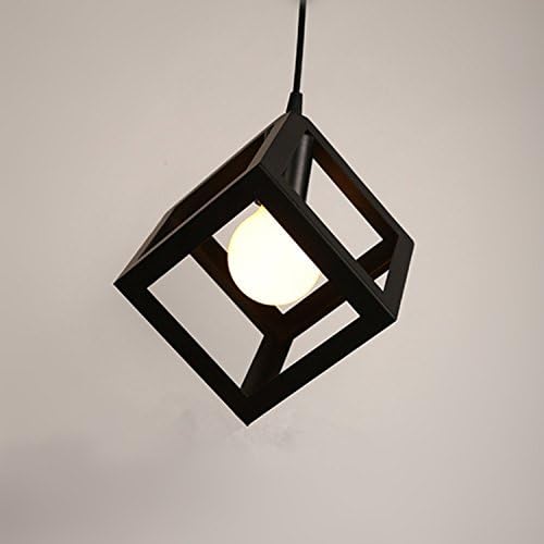yxhflo Modern and minimalist Iron Art Triangular light Square block light Cylindrical light restaurant Coffee Founded,Square