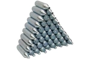 r2digital BOMBOLETTE Ultra Power CO2 12Gr Universale in Metallo CARTUCCE Ricarica Senza Filetto +30% Perforazione MIGLIORATA OTTIMIZZATA per Custom Gas BOMBOLETTA 12 Grammi Softair Airgun