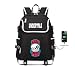 Produktbild GuiSoHn Anime Undertale Backpack Schüler Schultasche Laptop Rucksäcke Freizeittasche Daypack with USB Charging Port