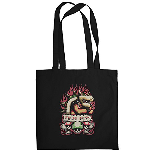Preisvergleich Produktbild TEXLAB - Final Boss - Stoffbeutel, schwarz