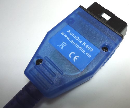 AutoDia K409 USB KKL Diagnose Interface schwarz OBD2 OBD VW AUDI SEAT SKODA kompatibel mit CarPort Software Basis Module KKL - 4