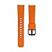 Produktbild Altsommer Multi Farben Uhrenarmband für Garmin Forerunner 645 Sportuhr Armband Silikon Armband Ersatzarmband mit Schnellverschluss Einfach Fit für Damen Herren Größe: L Weiß (Orange)