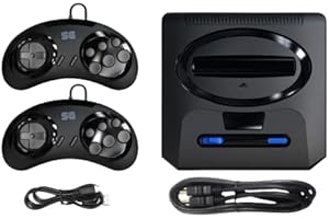 Akin 16bit Video Game Console, Special Built in 1913 Classic Sega NES Games, 4K HD TV Output, Retro Game Console with 2 Wired Controllers for Kids Adults Birthday
