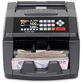Bill Counter Black Mix Money Counting Machine TL Mixed Count, Euro and USD Quantity Counting