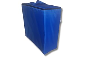 Natalia Spzoo Torba do przechowywania składanego materaca, uniwersalna torba odporna na działanie wody z nylonu (niebieski materac: 195 x 65 x 10 cm)