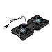 Produktbild JullyeleDEgant USB-Doppelventilatoren Port Mini Portable Octopus Notebook Fan Cooler Cooling Pad für 14-Zoll-Laptop mit LED-Licht