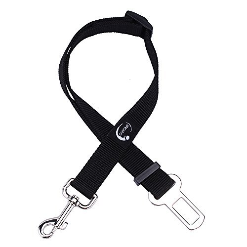 JINCHAO Cinturón de Seguridad para Perros 19-31 Pulgadas Ajustable Duradero Cinturón de Seguridad de Coche para perro Cachorro Gato Gata Mascotas