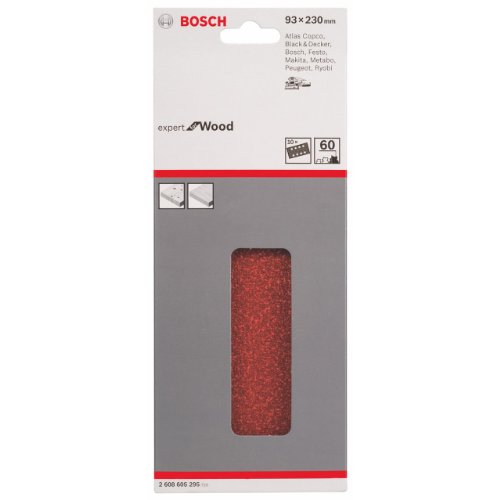 Bosch Schleifblatt C430 Expert for Wood+Paint 93x230mm Korn 60, 10 Stk. - 2