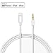 Produktbild Auto AUX Kabel für iphone - iPhone an Aux-Kabel Premium Lautsprecher Adapter Lightning auf 3,5mm Audio Kabel kompatibel für iPad, iPod, iPhone8/8+/X, Home/Auto(Weiß)