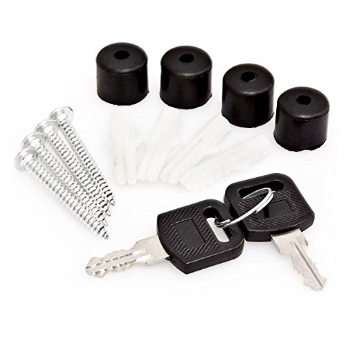 Design Briefkasten Metall 36x30cm Schwarz-Rot - 5