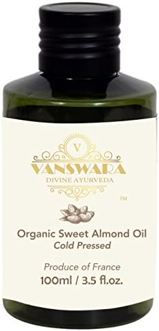 Sweet French Almond Oil 100ml 100% Pure &amp; Organic | Cold-pressed | Great Massage Oil | Rich In Vitamins E, A, D And B |