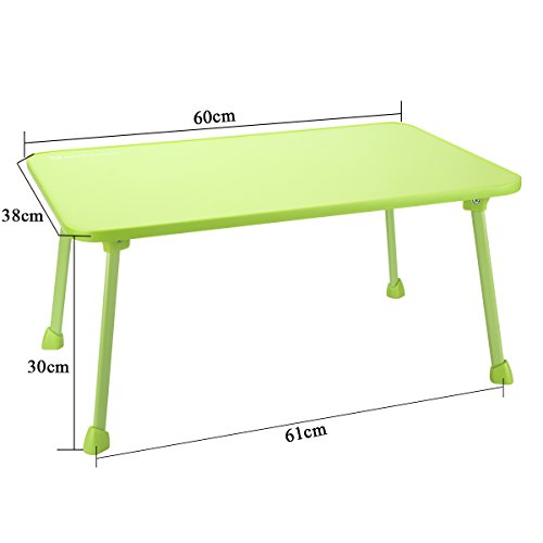 Große Bett Tablett nnewvante Laptop Schreibtisch Schoß Schreibtisch faltbar tragbare stehend Outdoor Camping Tisch, Breakfast Lesung Tablett Halter für Couch Boden Studenten Young Farbe - 3