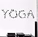 Produktbild Vinyl Wandtattoo Yoga Posen Wandtattoo Abnehmbare Gesundheit Meditationszentrum Dekoration Yoga Posen Design Wandkunst Stickers-144x42cm
