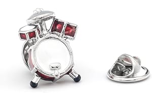 Gemelolandia | | Pin batteria musicale smaltata | Spille originali da regalare | Per camicie, giacche, maglioni o per il tuo zaino | Dettagli divertenti, unico, Ottone, Non applicabile.