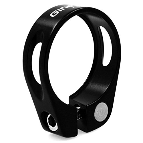 Preisvergleich Produktbild Fahrrad Sattelklemme Sattelstütze Sattelschelle Klemmring Sattelstützenklemme Klemme 31.8mm Schwarz