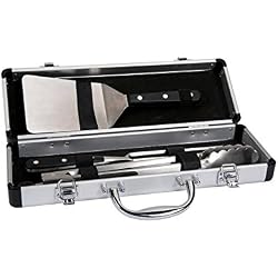 Forge Adour - malette 3 ustensiles Pom - Malette de 3 ustensiles pour plancha et Barbecue