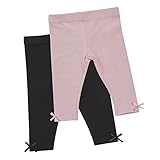 BABYTOWN 2 Pack Baby Girls New Bow Hem Leggings Pants Soft Cotton Warm Toddler