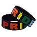 Produktbild Tinksky Silikon-Armband Homosexuell Lesben Stolz Armband Armband Mode Regenbogen Armband (schwarz)