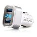 Produktbild BoldGare (TM) Neue ABS + PC 3.1A Dual 2 USB-Ladegert Adapter Auto Voltbatteriespannungs¨¹berwachung YC-18 f¨¹r iPhone f¨¹r Android Phones (wei und silber)