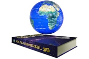 MagneticLand Globe Terre en lévitation sur Base Atlas GEOLITE