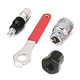 Bike estrattore pedivella estrattore inferiore staffa Remover rimozione chiave strumenti di riparazione kit, rotore smontare ruota libera lockring