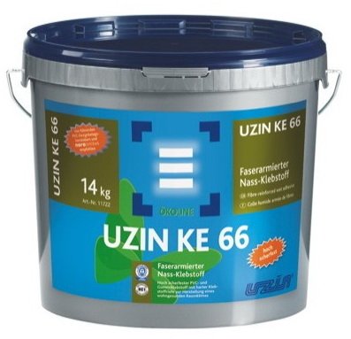 Preisvergleich Produktbild UZIN KE 66 Faserarmierter Vinyl, PVC- und Gummiklebstoff / Kleber 14Kg Eimer