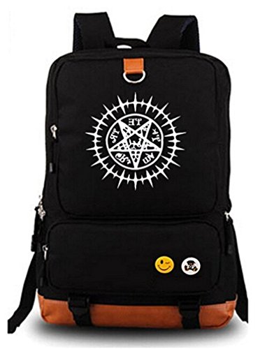 Preisvergleich Produktbild Bromeo Black Butler Anime Karikatur Leuchtend Backpack Rucksack Büchertasche Schule Tasche