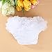 Baby Girl Ruffle Panties Bloomers Diaper Cover S (White)
