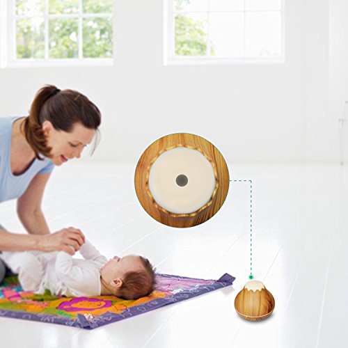 Aroma Diffuser, MaxTronic 150ML Ultraschall Öl Diffusor Holzmaserung Luftbefeuchter Duftzerstäuber Humidifier Aromatherapie Diffusor mit 7 Farben LED Licht und Abschaltautomatik für Babies Kinderzimmer Haus, Wohnzimmer, Schlafzimmer, Büro, Yoga, Spa, Raum - 5