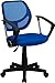 Produktbild Flash Furniture WA-3074-BL-A-GG Mid-Back Blue Mesh Task and Computer Chair with Arms by Flash Furniture