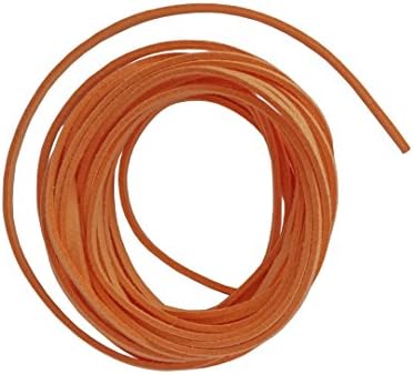 4 Metres of Cord Flat Lace Suede Suedine Way Orange 3x1,5 mm – Free Delivery – Creation Pearl