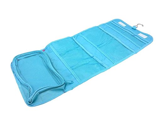 malirona Kulturtasche Badezimmer Reisetasche Waschen Tasche für die Werkzeuge mit Haken zum Aufhängen blau