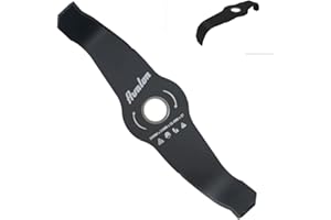 Avalon - Disco Curvo a 2 Punte per decespugliatore (300 x 3,0 mm), Lama per Tagliare principalmente steli legnosi e sottobosco Resistente
