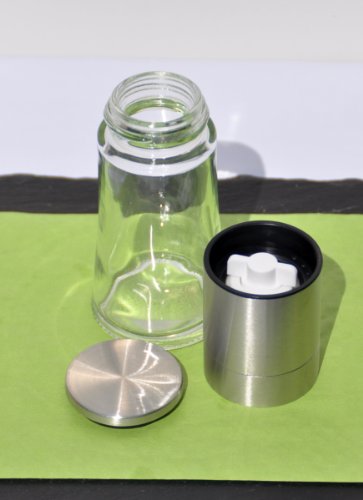 direct&friendly Gewürzmühle Pfeffermühle Salzmühle Glas und Edelstahl mit Keramikmahlwerk - 7