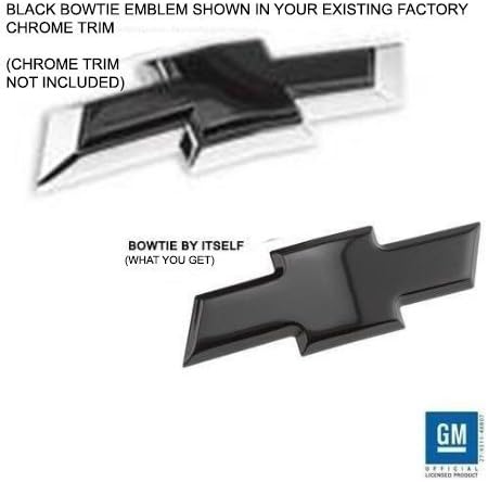Billet Bowtie Grille Emblem 2014-2015 Silverado 1500 , 2015 - 2500 HD, and 3500 HD (Black) by Empire Vehicle Accessories