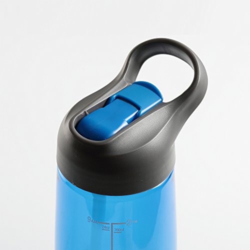 Sportflasche Trinkflasche, Wasserflasche mit Zeitmaßstab, Zeitplaner für Gesundheit, Farbesprung Trinkfbottle für Sport, Büro und Alltag 800ml - 5