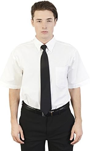 Mens Short Sleeve Oxford Shirt with Button Down Collar